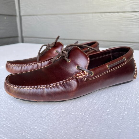 Johnston & Murphy Hardiman Men's Size 9.5 M Moccasins Brown Driving Shoes - Picture 3 of 9